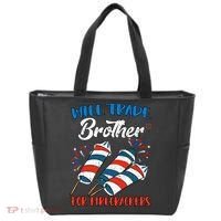 Will Trade Brother For Firecrackers 4th Of July Tote Bag thumb 0