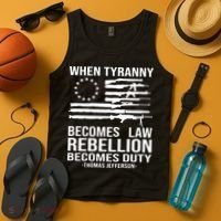 When Tyranny Becomes Law Rebellion Becomes Duty 1776 Tank Top thumb 4