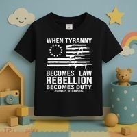 When Tyranny Becomes Law Rebellion Becomes Duty 1776 Toddler T-Shirt thumb 3