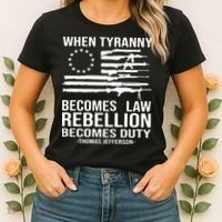 When Tyranny Becomes Law Rebellion Becomes Duty 1776 Women's T-Shirt thumb 2