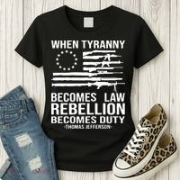 When Tyranny Becomes Law Rebellion Becomes Duty 1776 Women's T-Shirt thumb 3