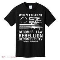 When Tyranny Becomes Law Rebellion Becomes Duty 1776 Kids T-Shirt thumb 0