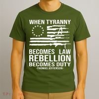 When Tyranny Becomes Law Rebellion Becomes Duty 1776 T-Shirt thumb 3
