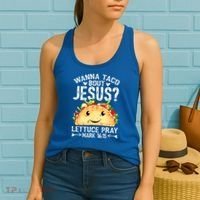 Wanna Taco Bout Jesus Cinco De Mayo Women Men Christian Women's Tank Top thumb 2