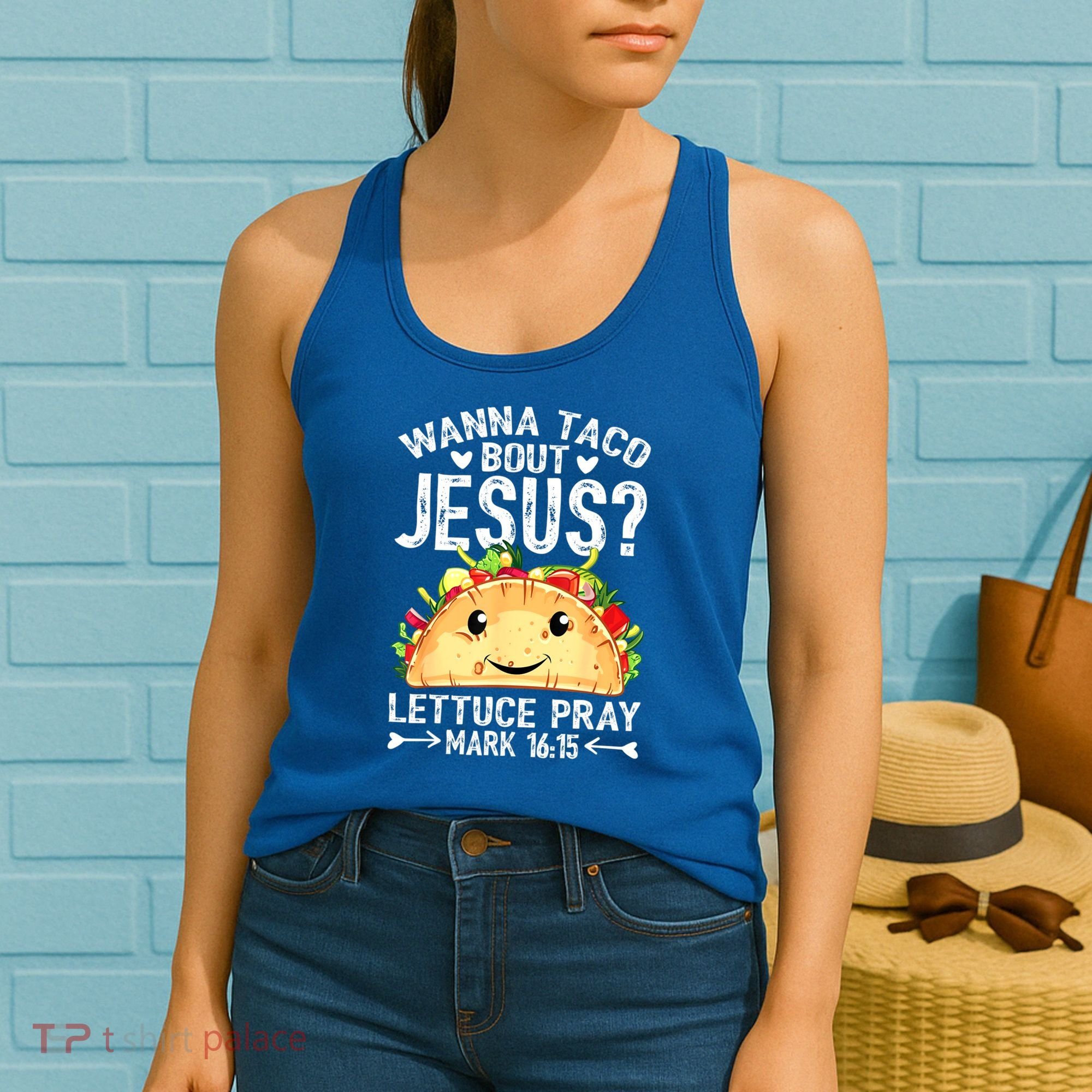 Wanna Taco Bout Jesus Cinco De Mayo Women Men Christian Women's Tank Top