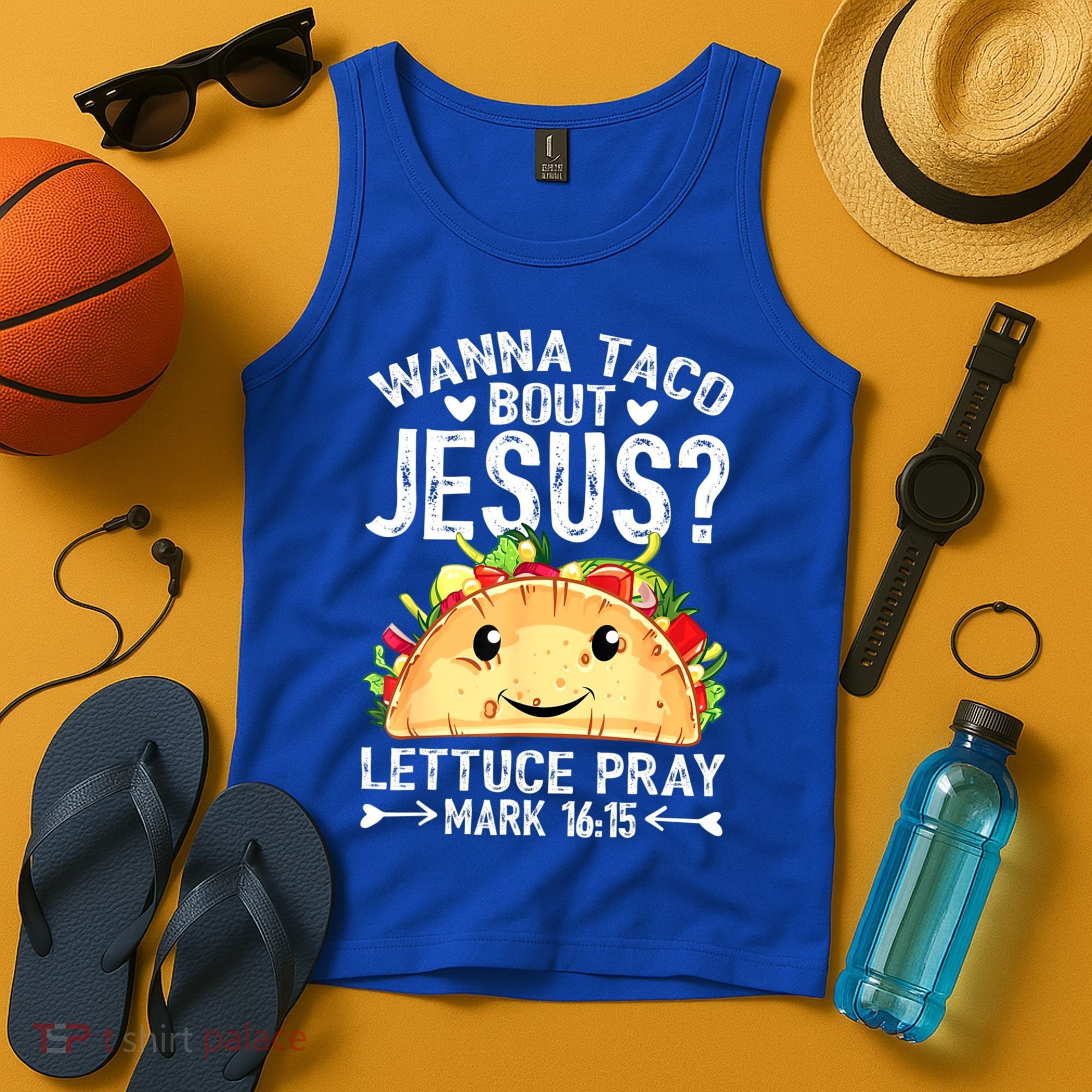 Wanna Taco Bout Jesus Cinco De Mayo Women Men Christian Tank Top