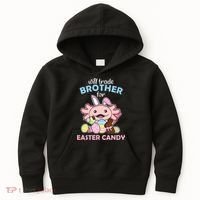 Will Trade Brother For Easter Candy Cute Axolotl Kids Hoodie thumb 0