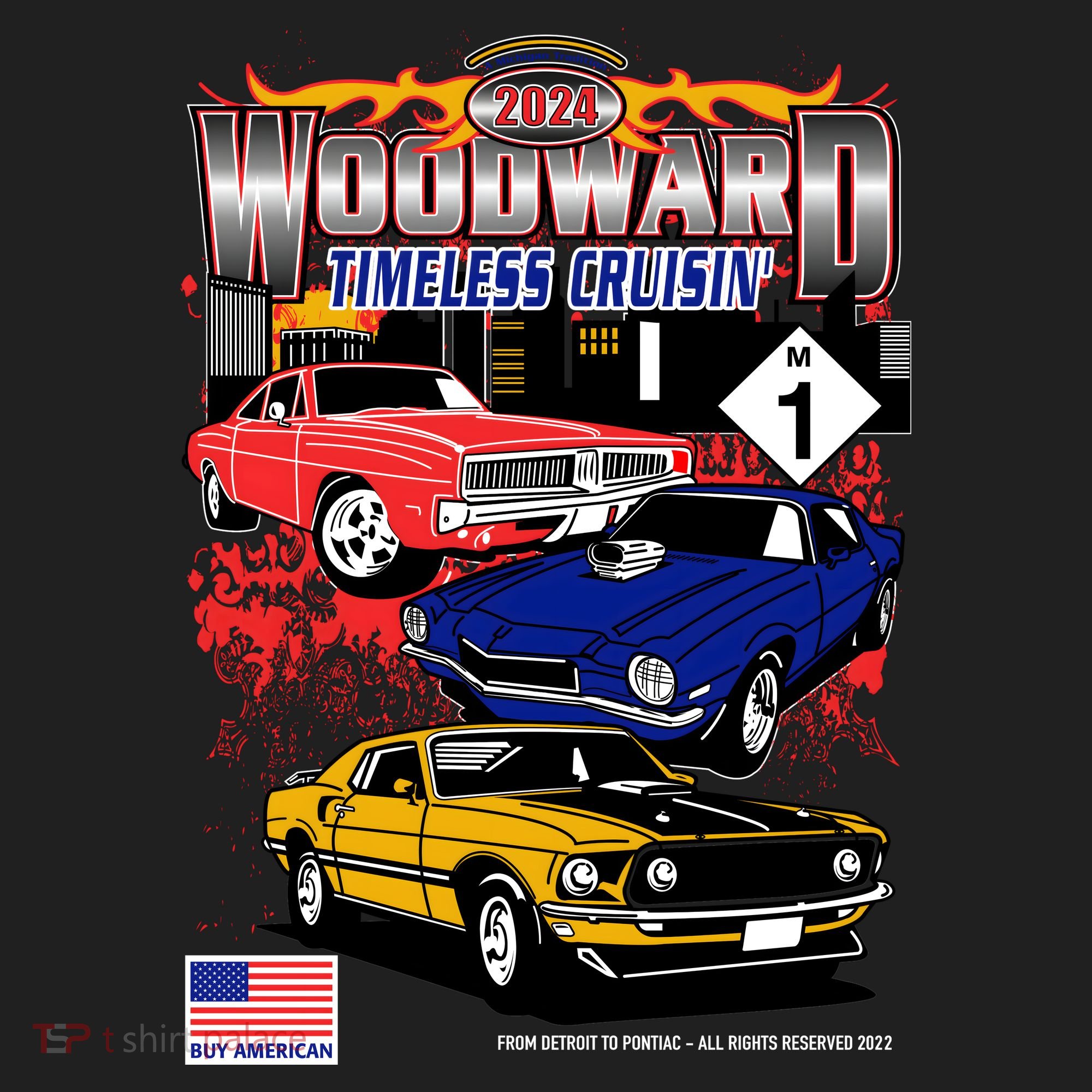Woodward Timeless Cruisin 2025 Car Cruise Women's Sweatshirt