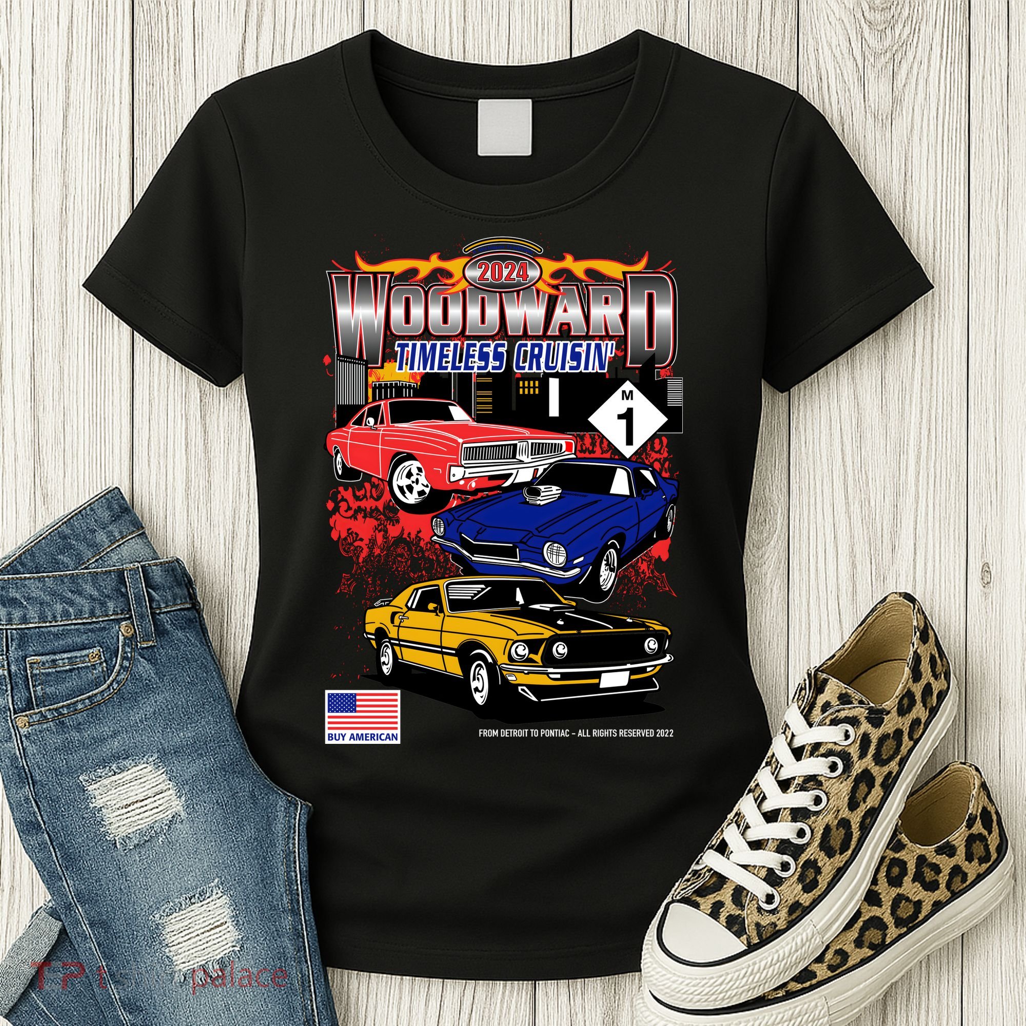 Woodward Timeless Cruisin 2025 Car Cruise Women's T-Shirt