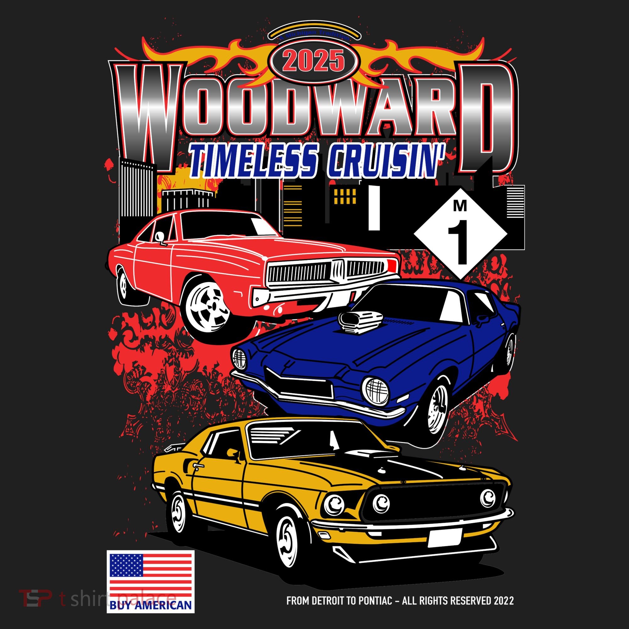 Woodward Timeless Cruisin 2025 Car Cruise Women's Sweatshirt