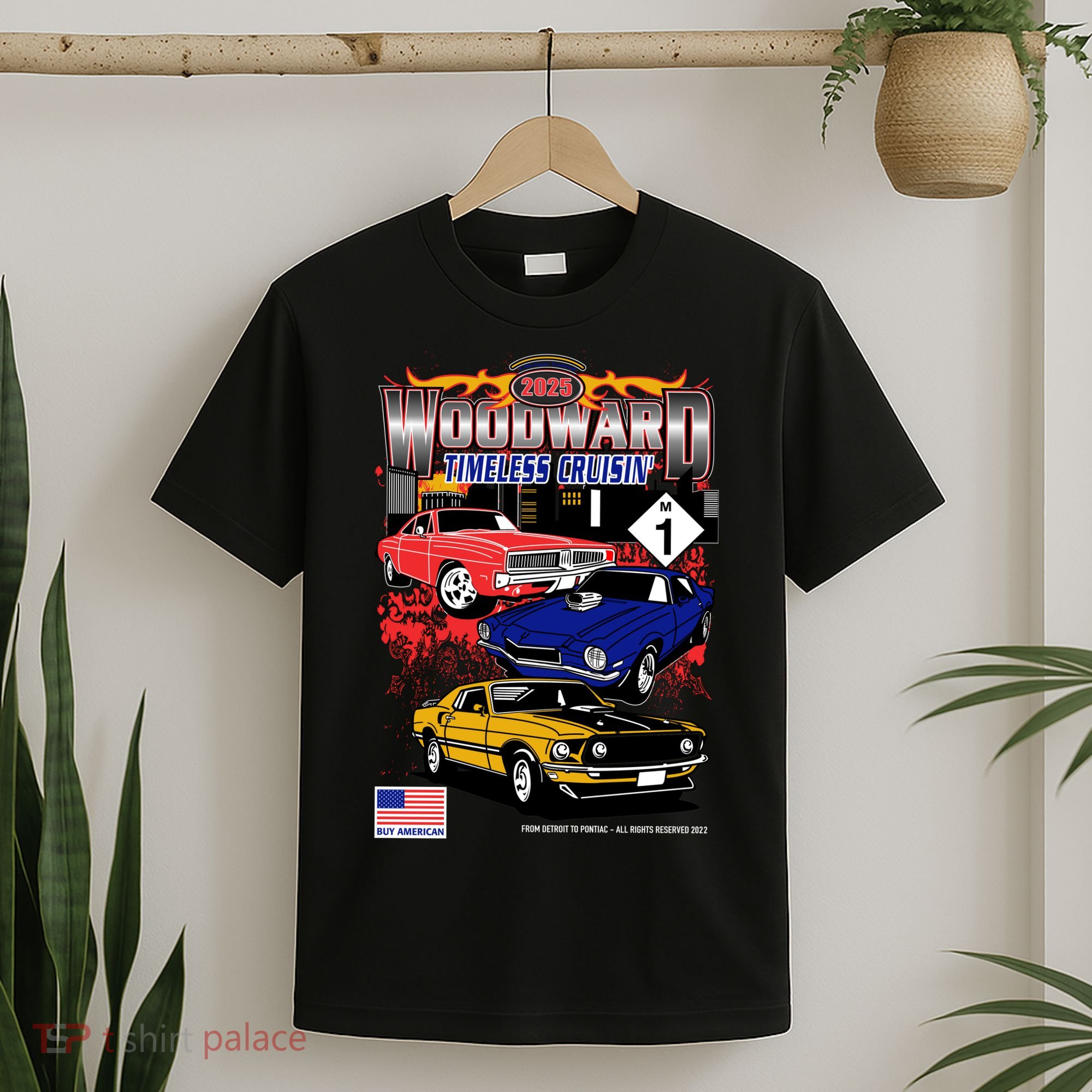 Woodward Timeless Cruisin 2025 Car Cruise T-Shirt