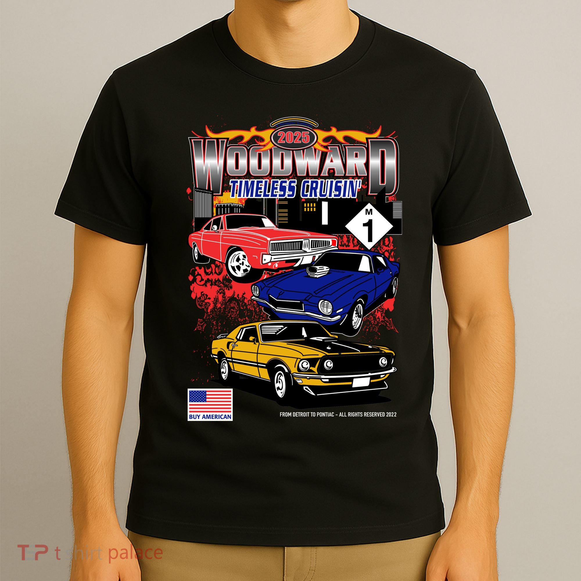 Woodward Timeless Cruisin 2025 Car Cruise T-Shirt