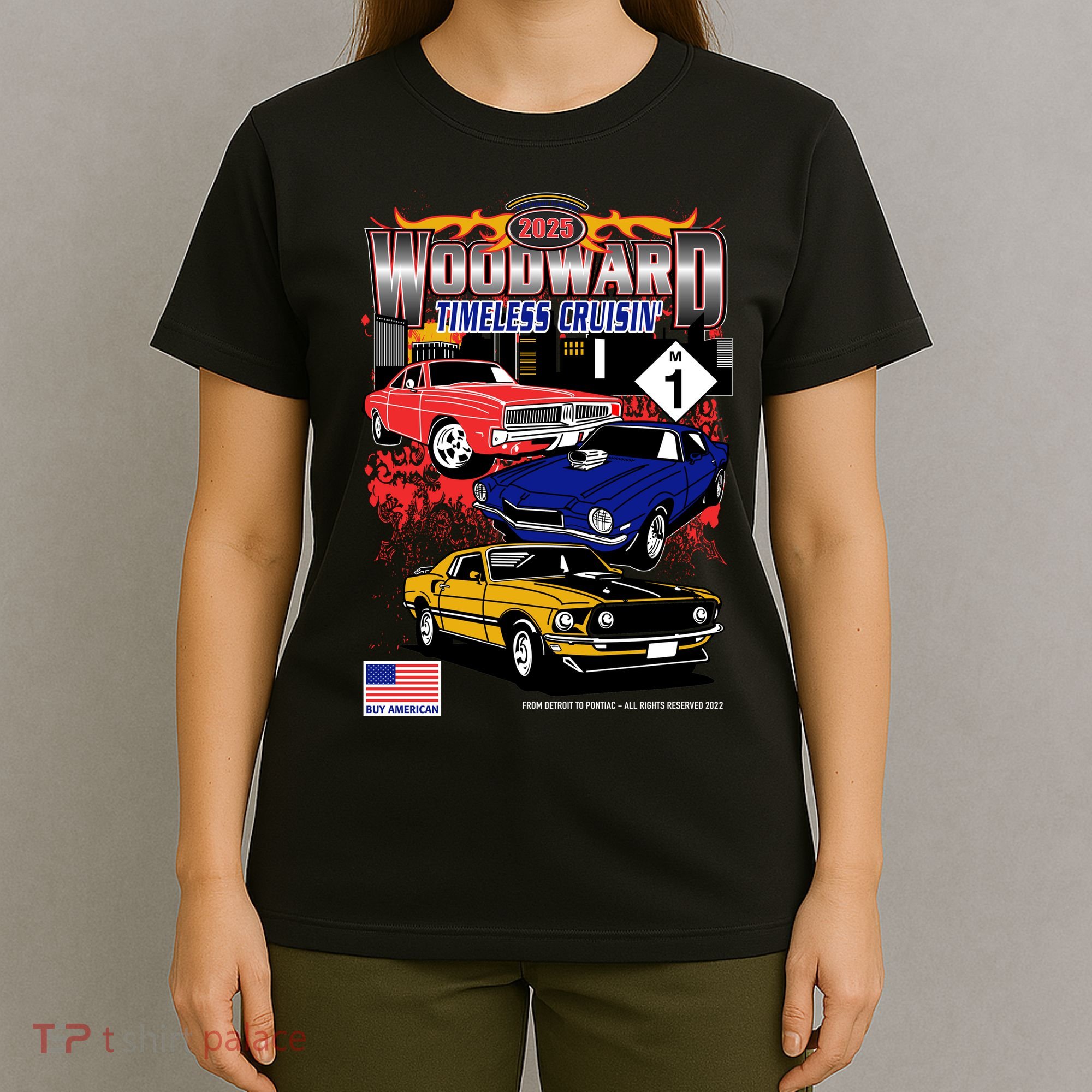Woodward Timeless Cruisin 2025 Car Cruise T-Shirt