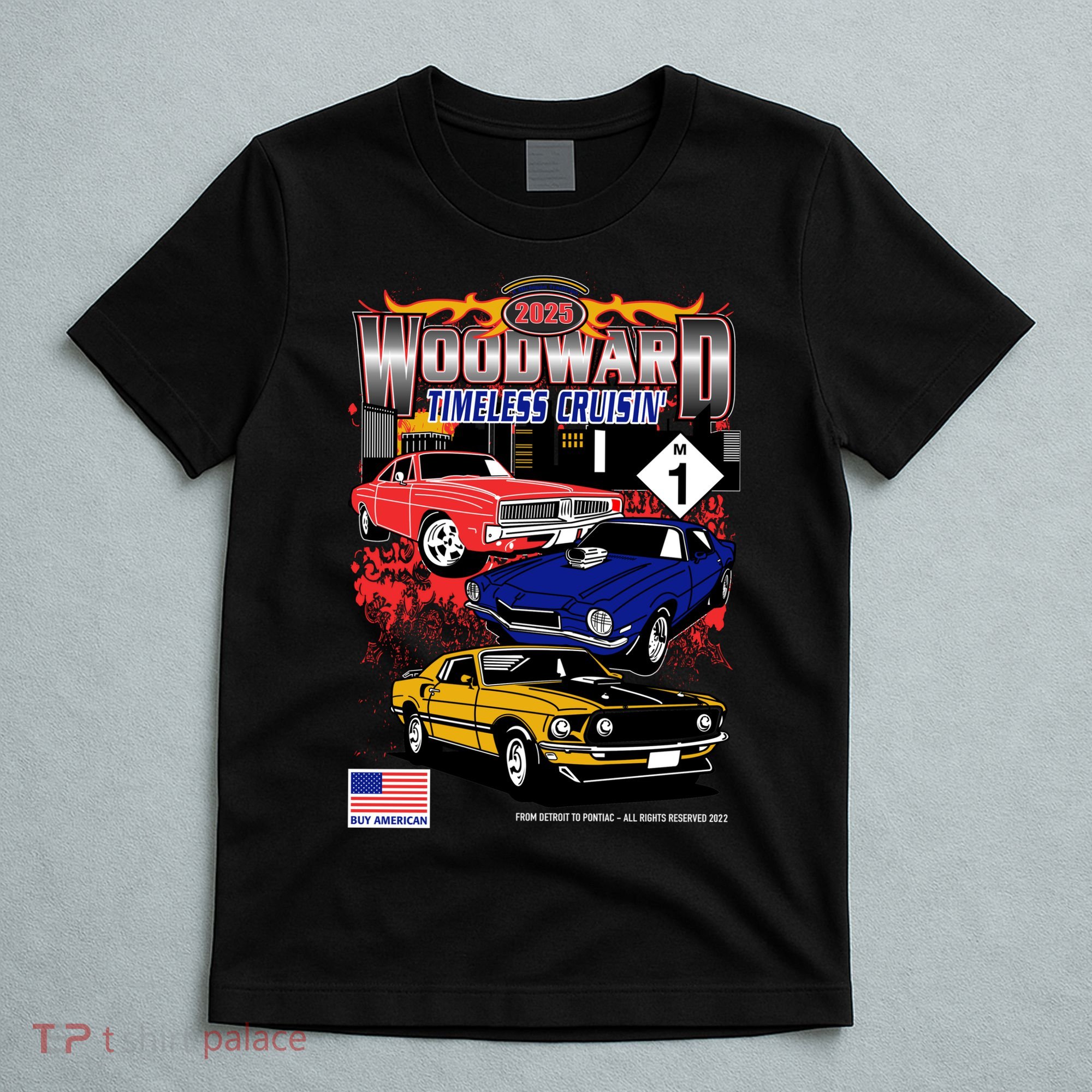Woodward Timeless Cruisin 2025 Car Cruise T-Shirt