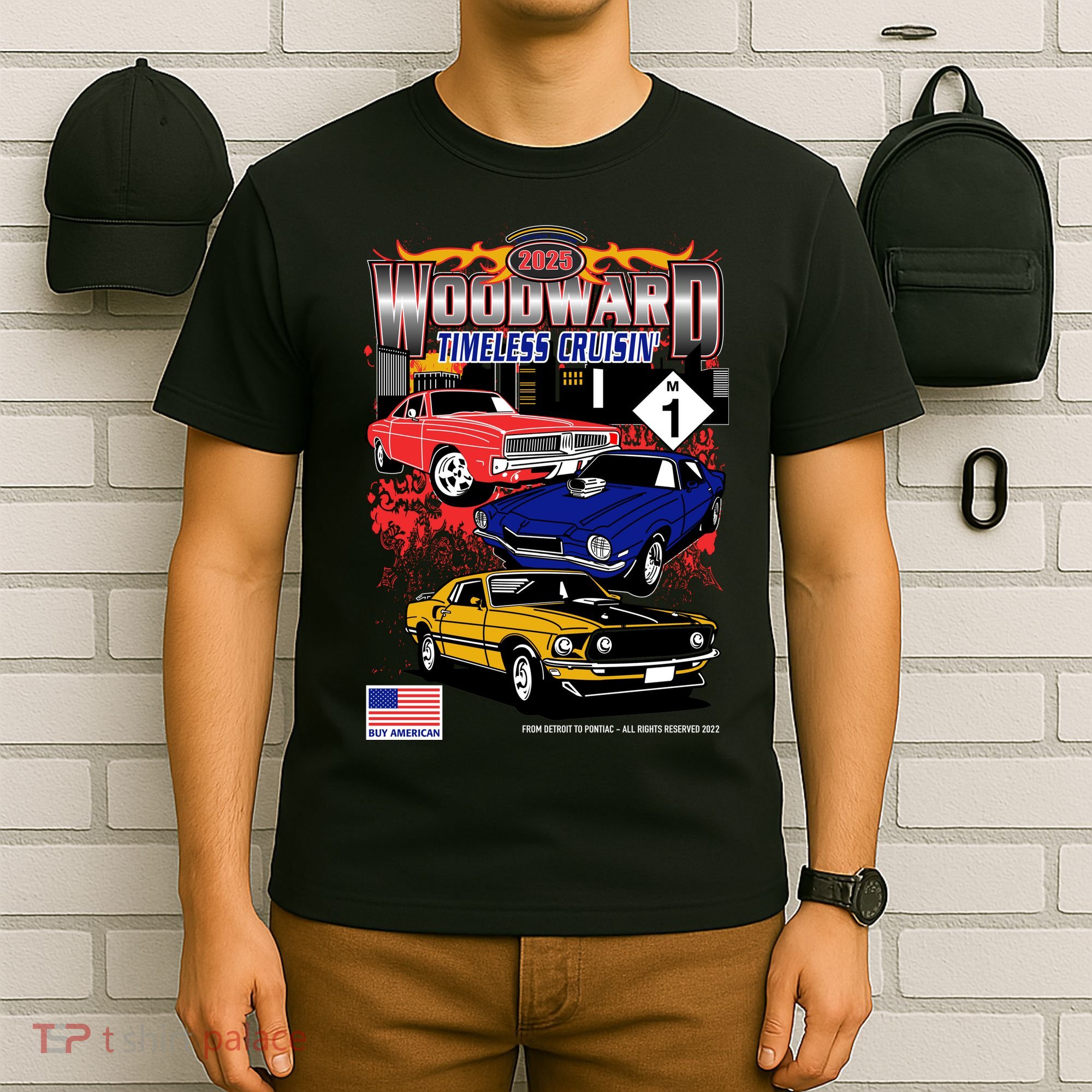 Woodward Timeless Cruisin 2025 Car Cruise T-Shirt