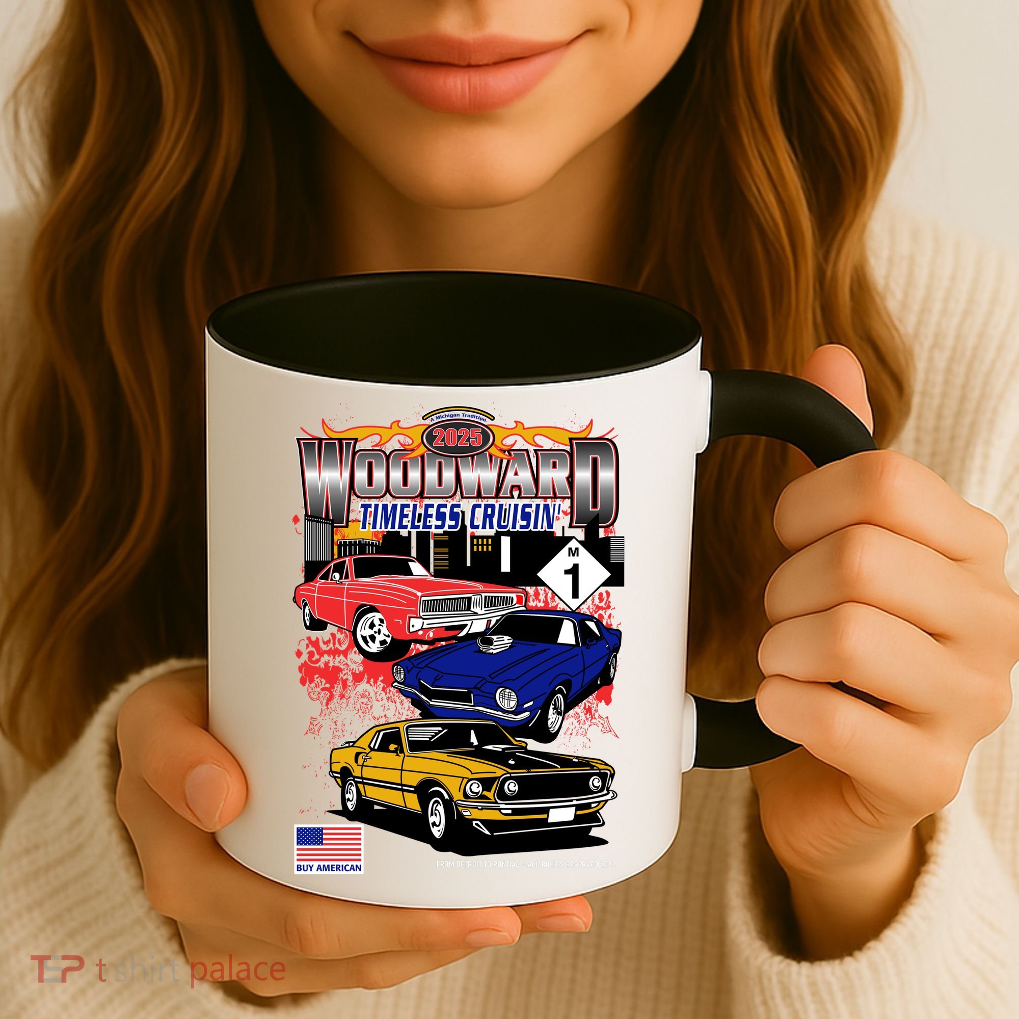 Woodward Timeless Cruisin 2025 Car Cruise Coffee Mug