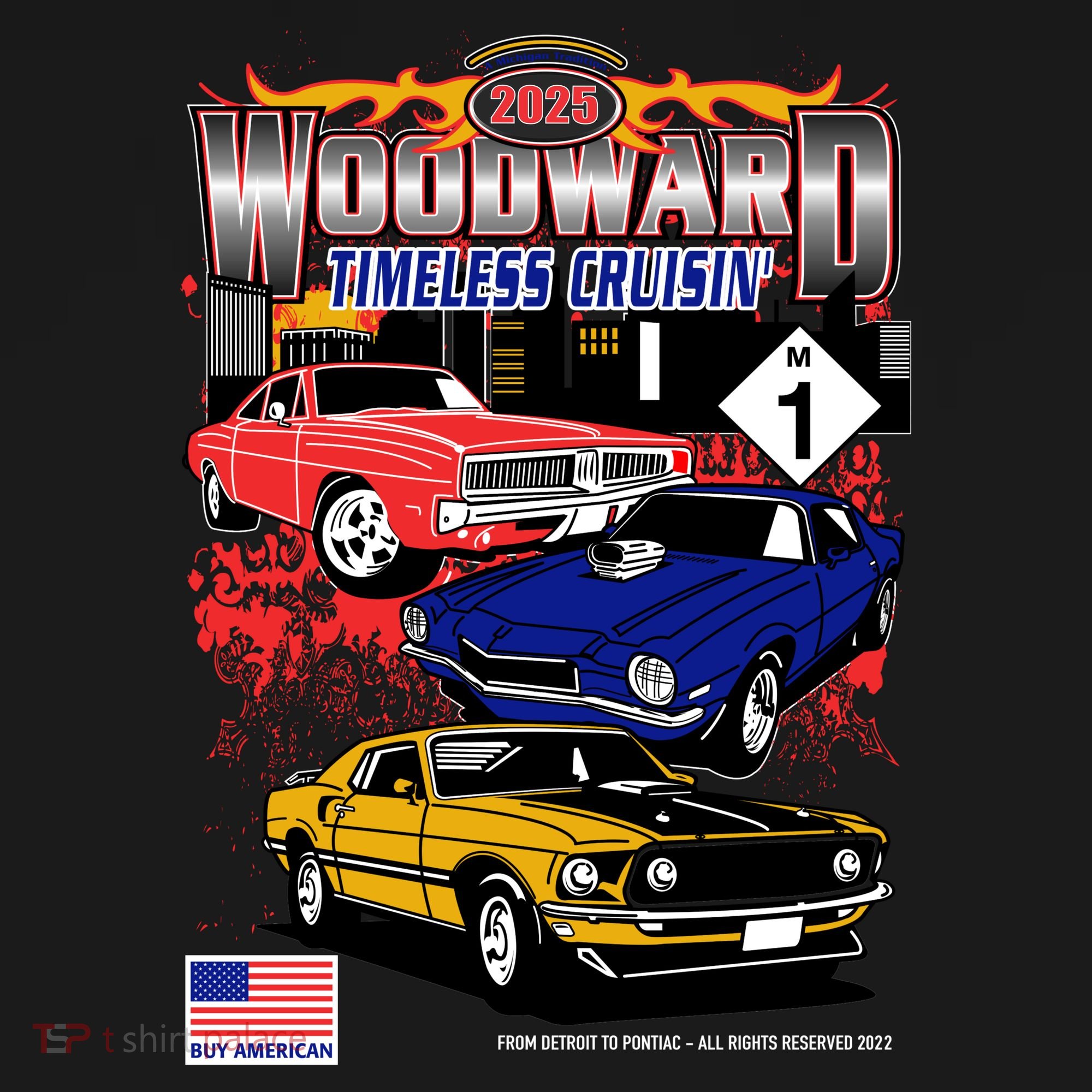 Woodward Timeless Cruisin 2025 Car Cruise Women's Hoodie