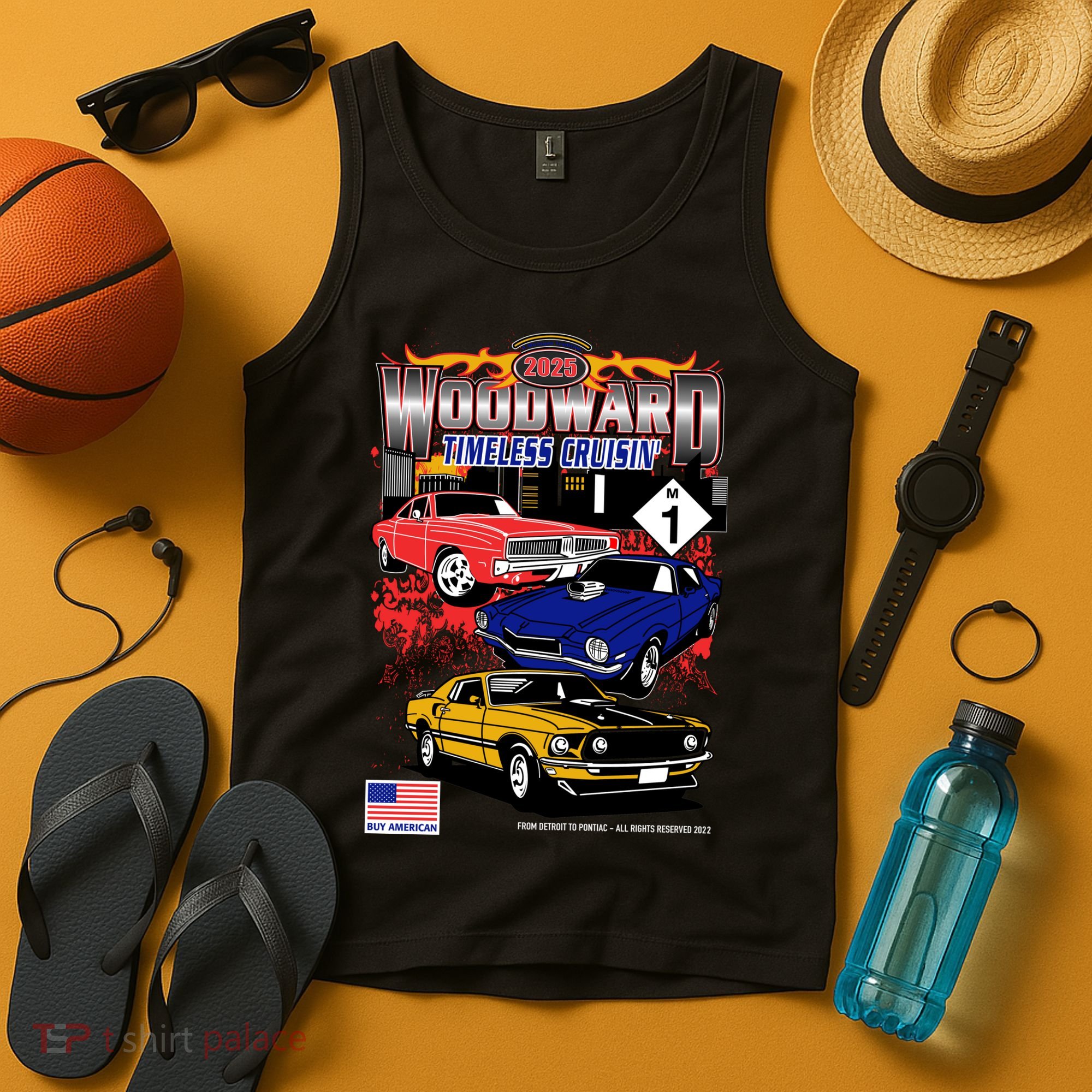 Woodward Timeless Cruisin 2025 Car Cruise Tank Top