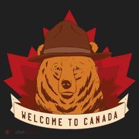 Welcome To Canada Maple Leaf Bear Women's Sweatshirt thumb 2