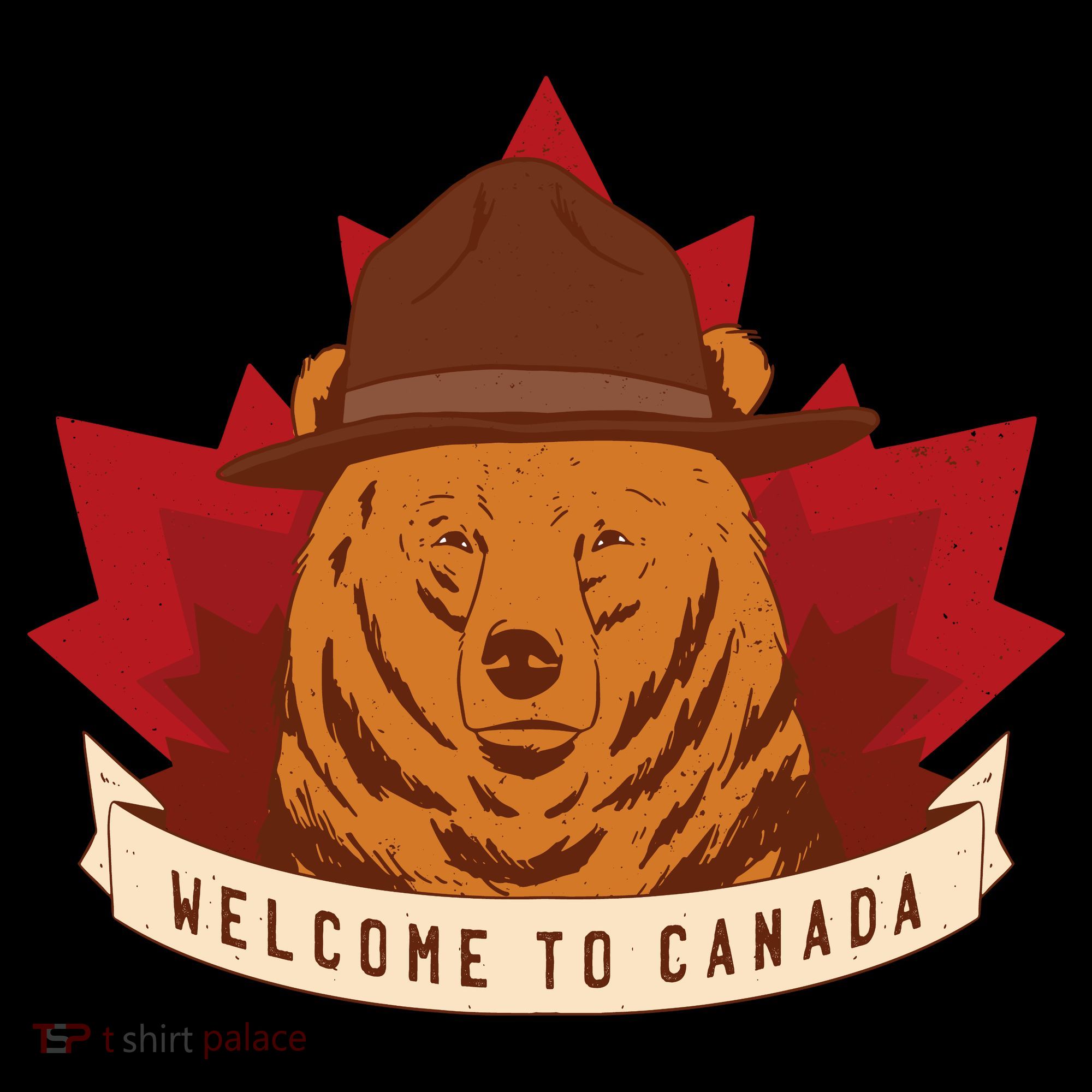 Welcome To Canada Maple Leaf Bear Coffee Mug
