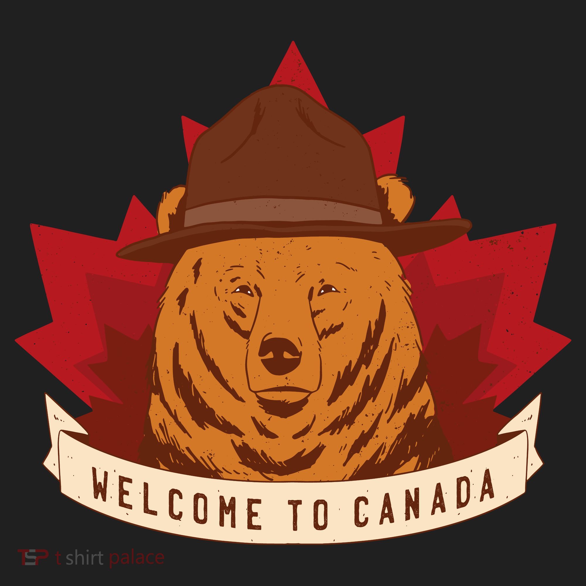 Welcome To Canada Maple Leaf Bear Tumbler