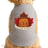 Welcome To Canada Maple Leaf Bear Doggie Tank thumb 0