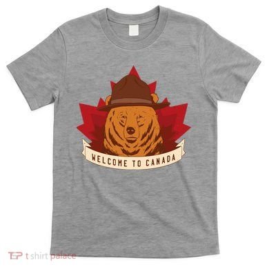 Welcome To Canada Maple Leaf Bear T-Shirt