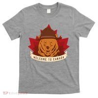 Welcome To Canada Maple Leaf Bear T-Shirt thumb 0