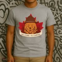 Welcome To Canada Maple Leaf Bear T-Shirt thumb 3