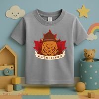 Welcome To Canada Maple Leaf Bear Toddler T-Shirt thumb 3
