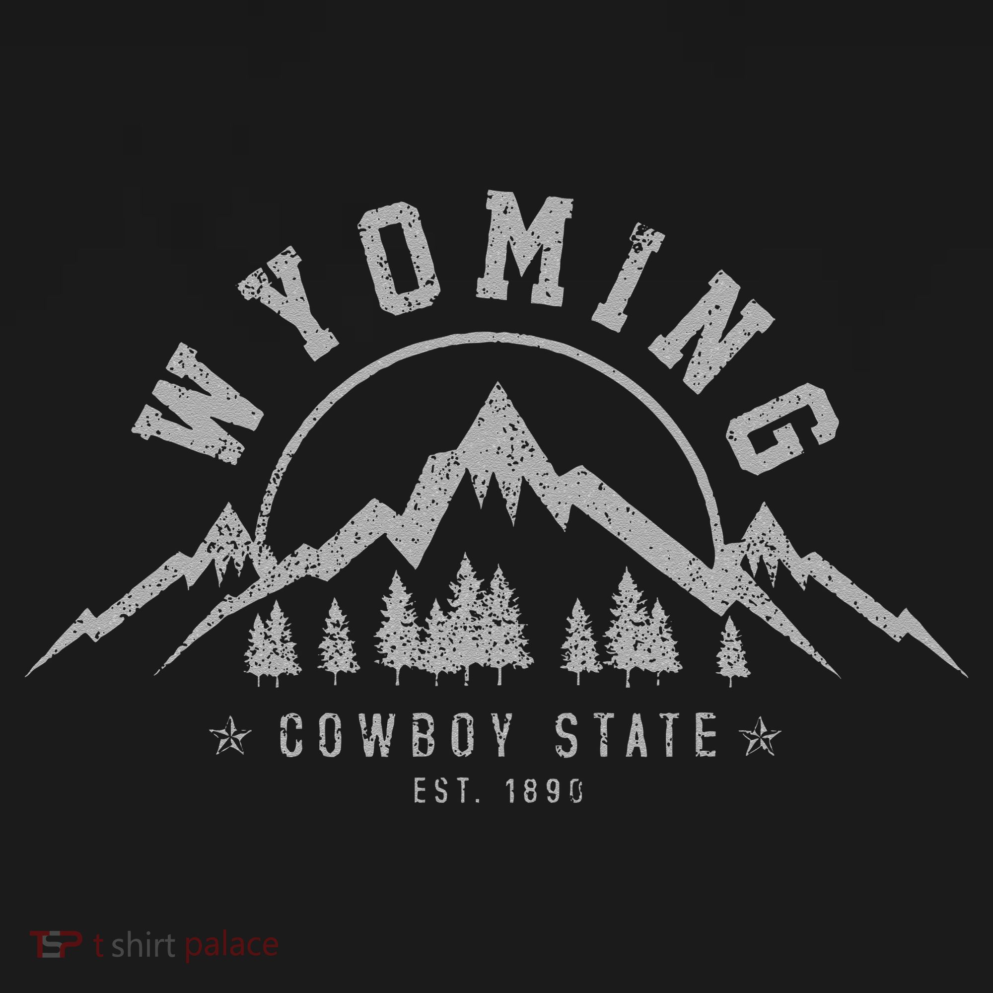 Wyoming The Cowboy State Est. 1890 Vintage Mountains Gift T-Shirt