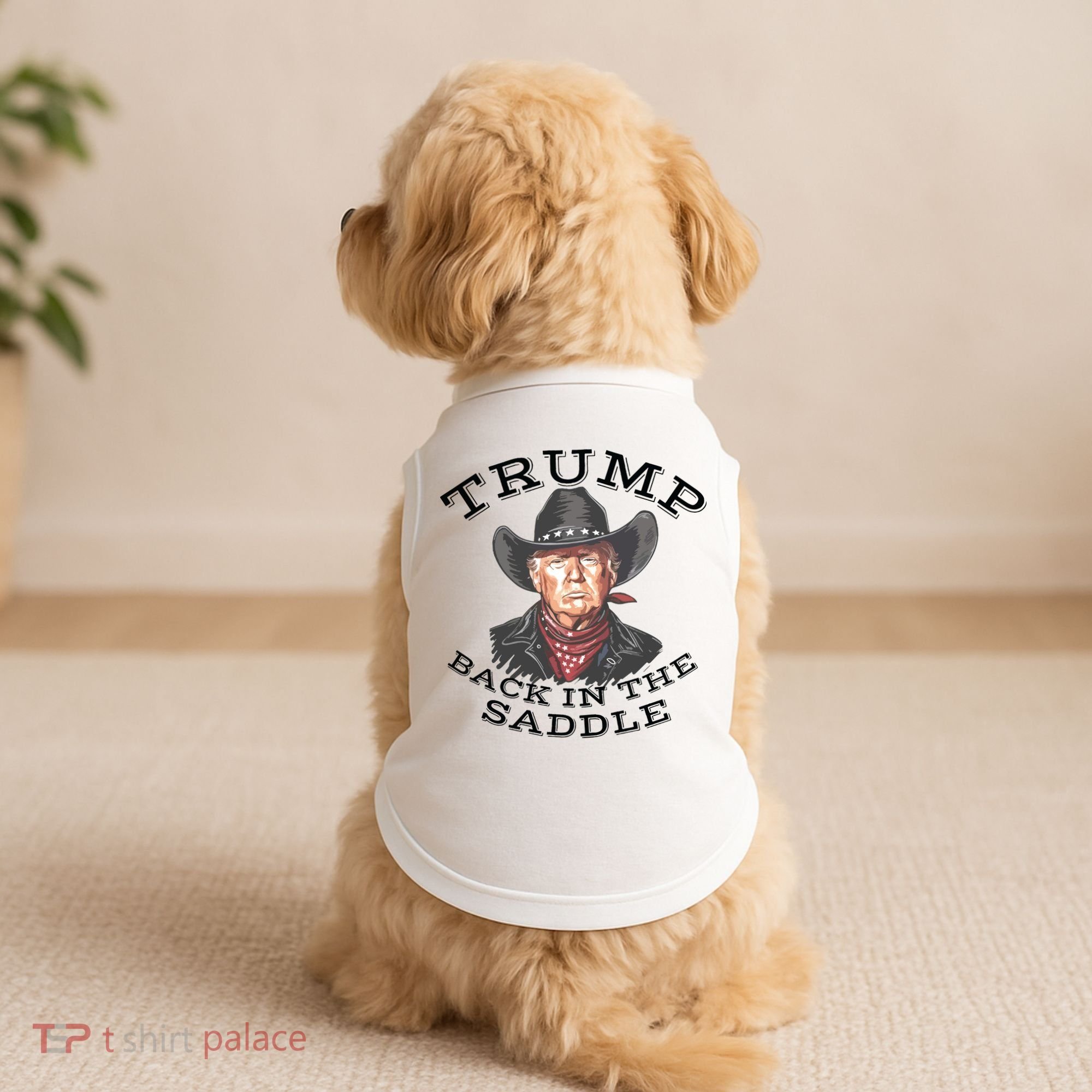 Western Trump Cowboy Doggie Tank