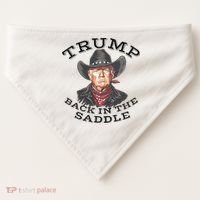 Western Trump Cowboy USA-Made Doggie Bandana thumb 0