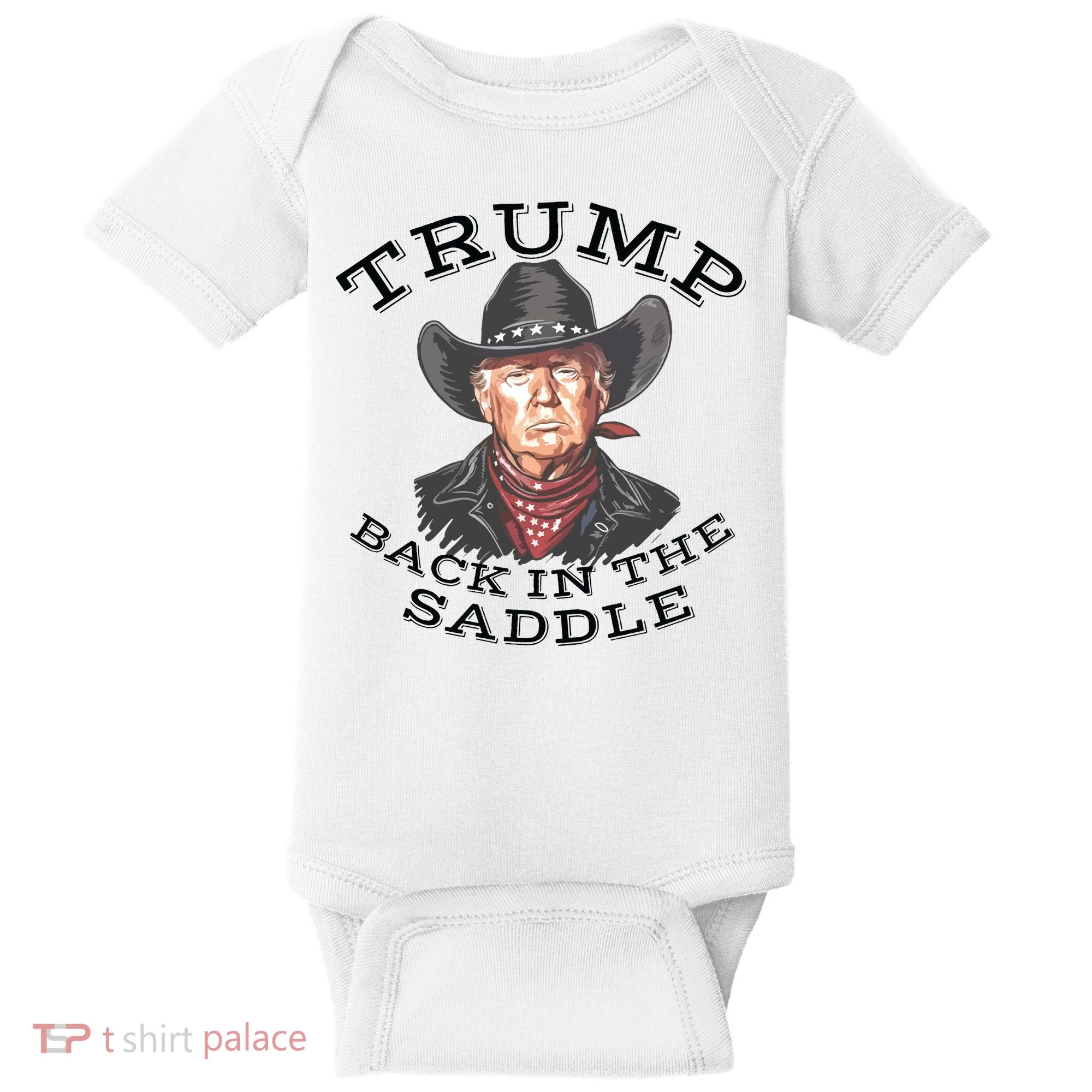 Western Trump Cowboy Baby Bodysuit