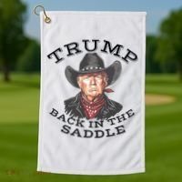 Western Trump Cowboy Golf Towel thumb 1