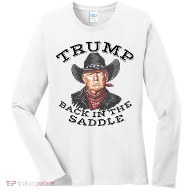 Western Trump Cowboy Women's Long Sleeve Shirt