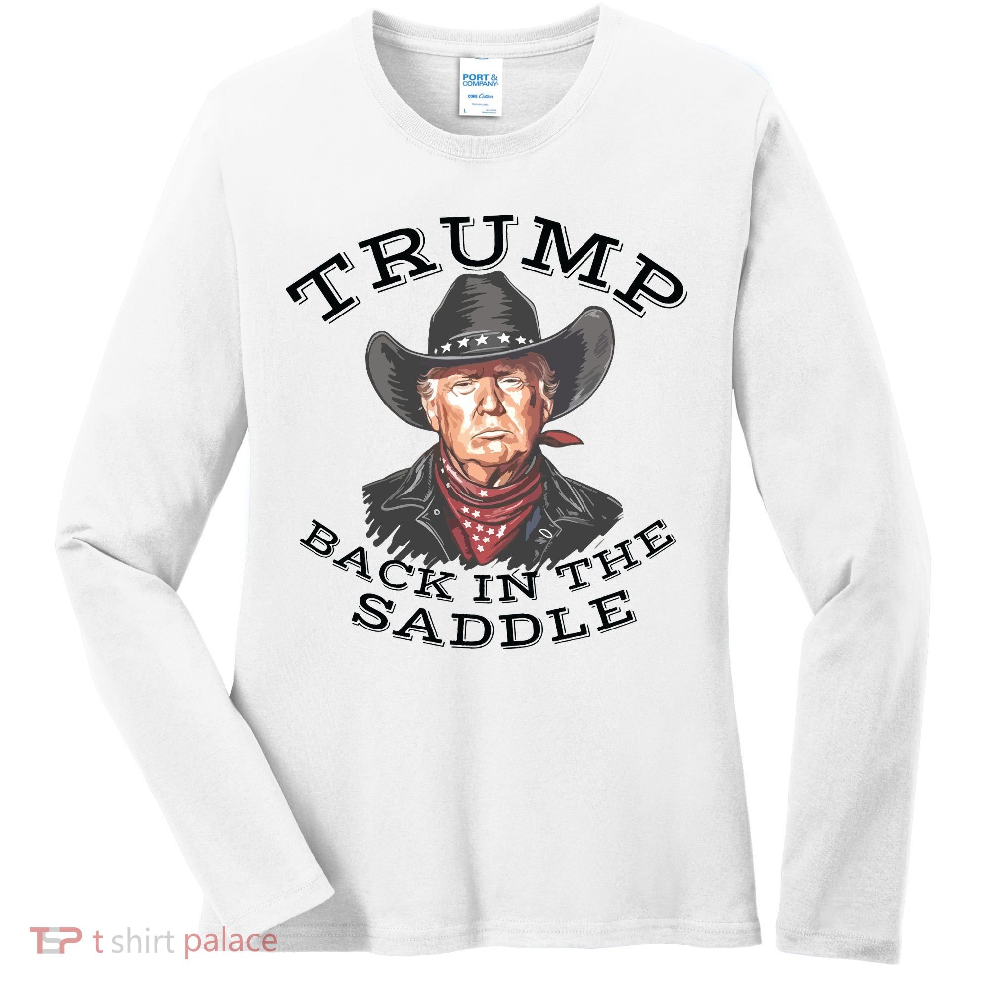 Western Trump Cowboy Women's Long Sleeve Shirt