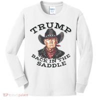 Western Trump Cowboy Kids Long Sleeve Shirt thumb 0