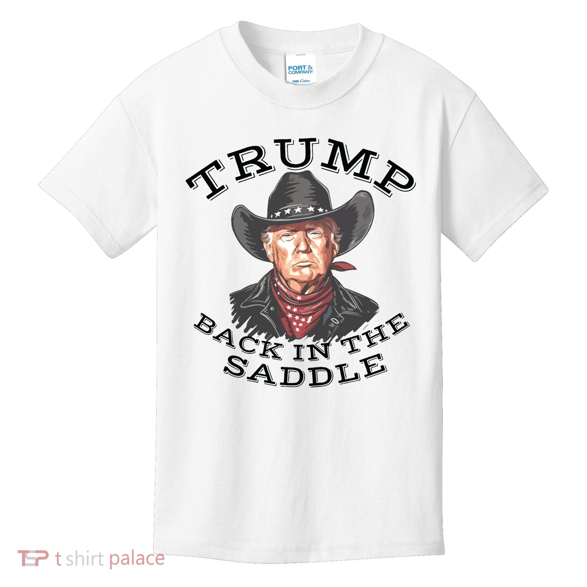 Western Trump Cowboy Kids T-Shirt