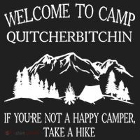 Welcome To Camp Quitcherbitchin Camp Camper Camping Graphic Tumbler thumb 3