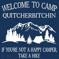 Welcome To Camp Quitcherbitchin Camp Camper Camping Graphic Visor thumb 3