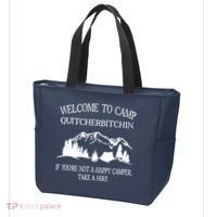 Welcome To Camp Quitcherbitchin Camp Camper Camping Graphic Tote Bag thumb 3