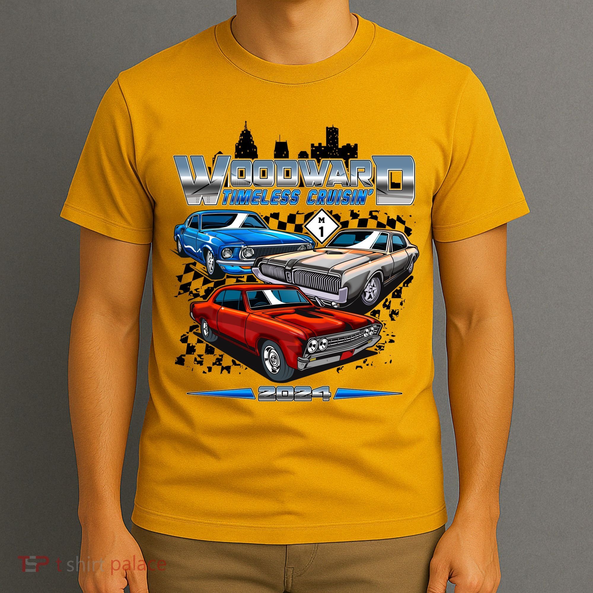 Woodward Timeless Cruisin 2024 Muscle Cars T-Shirt