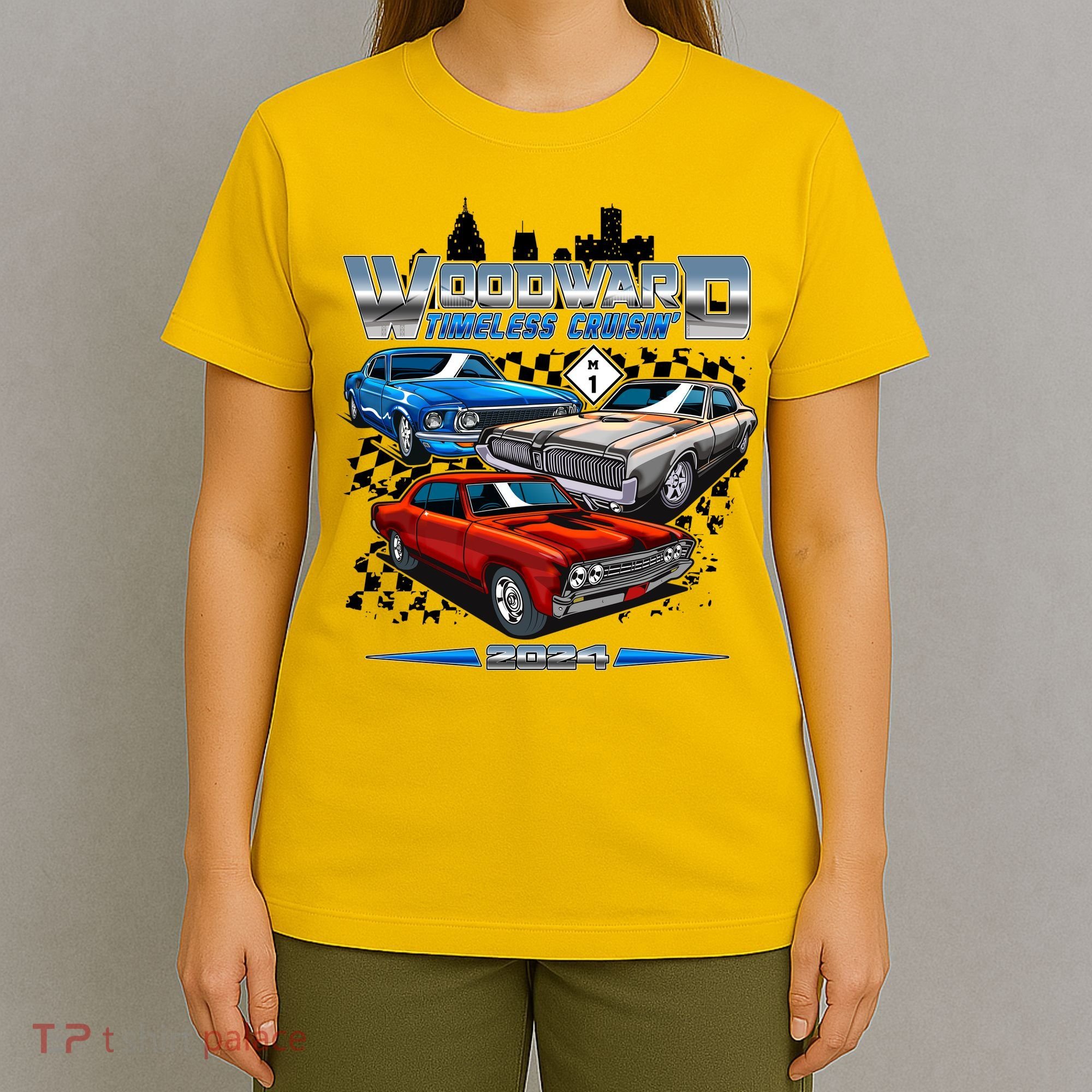 Woodward Timeless Cruisin 2024 Muscle Cars T-Shirt