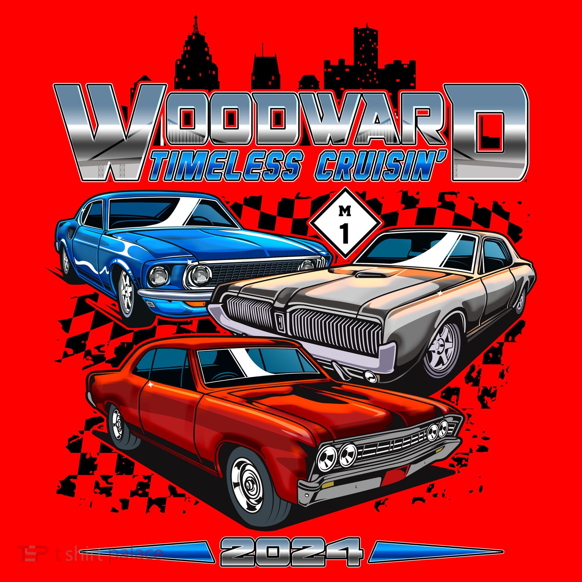Woodward Timeless Cruisin 2024 Muscle Cars Santa Hat