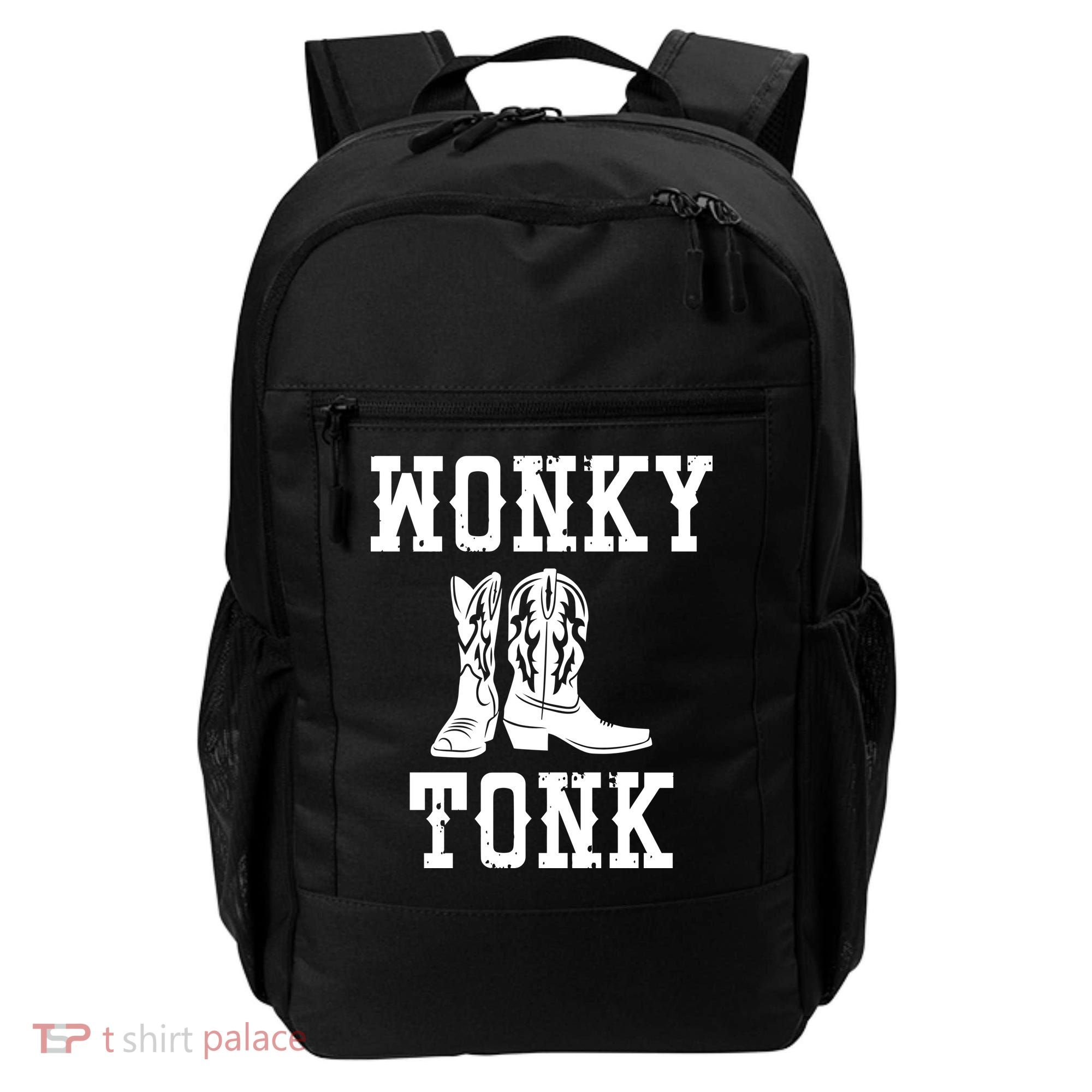 Wonky Tonk Cowboy Boots Backpack