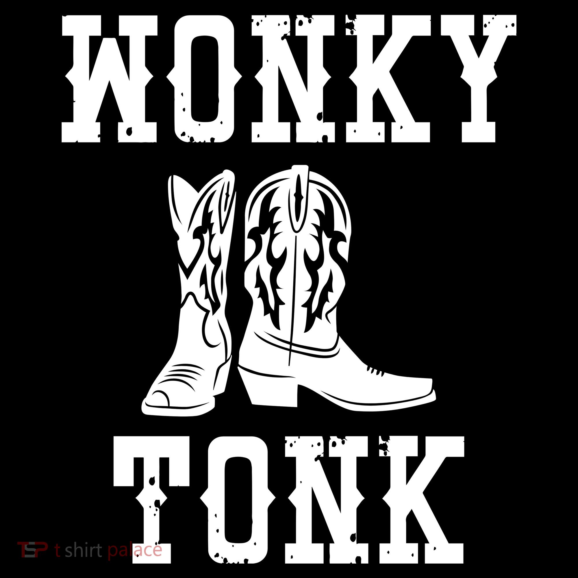 Wonky Tonk Cowboy Boots Toddler Hoodie