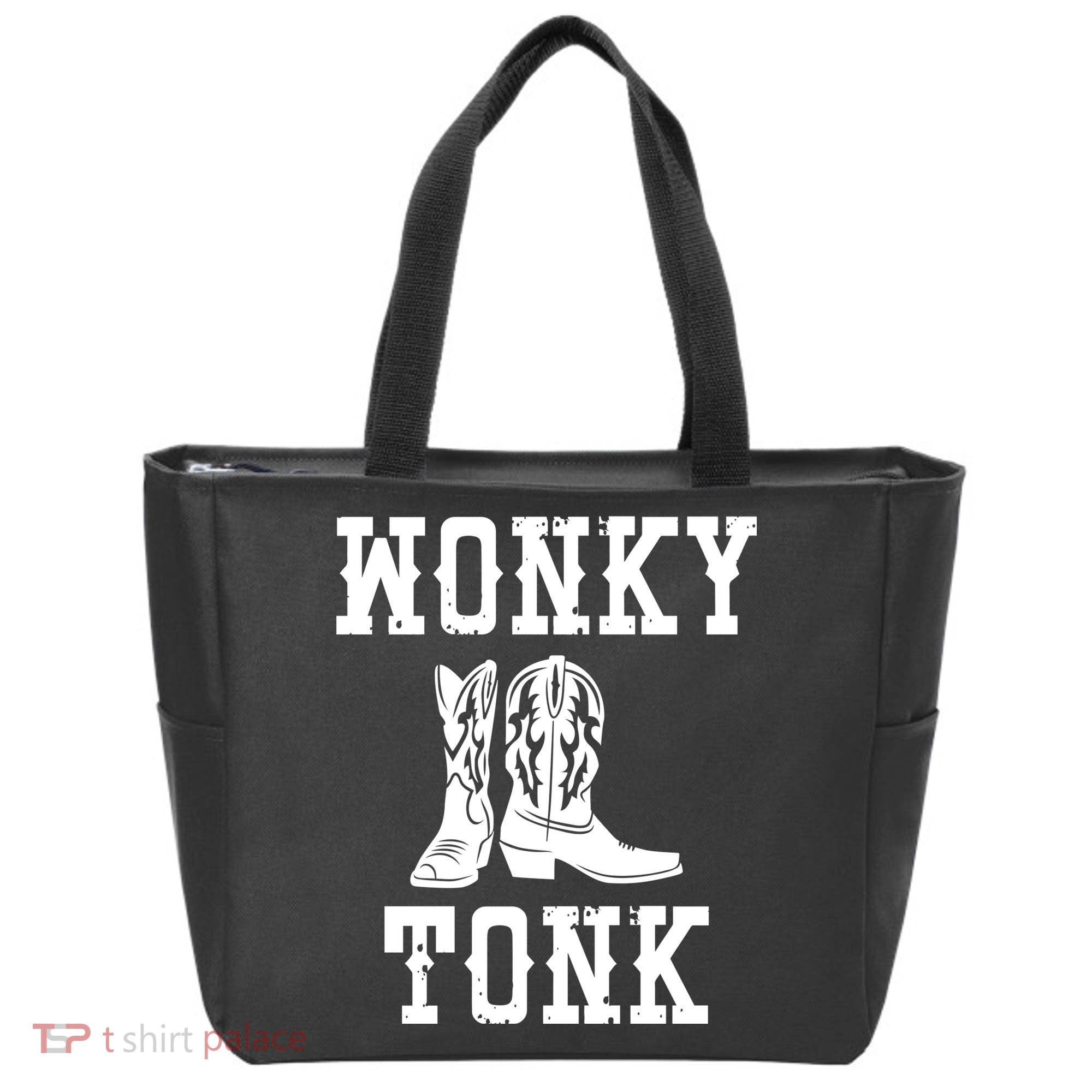 Wonky Tonk Cowboy Boots Tote Bag