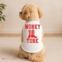 Wonky Tonk Cowboy Boots Doggie Tank thumb 2