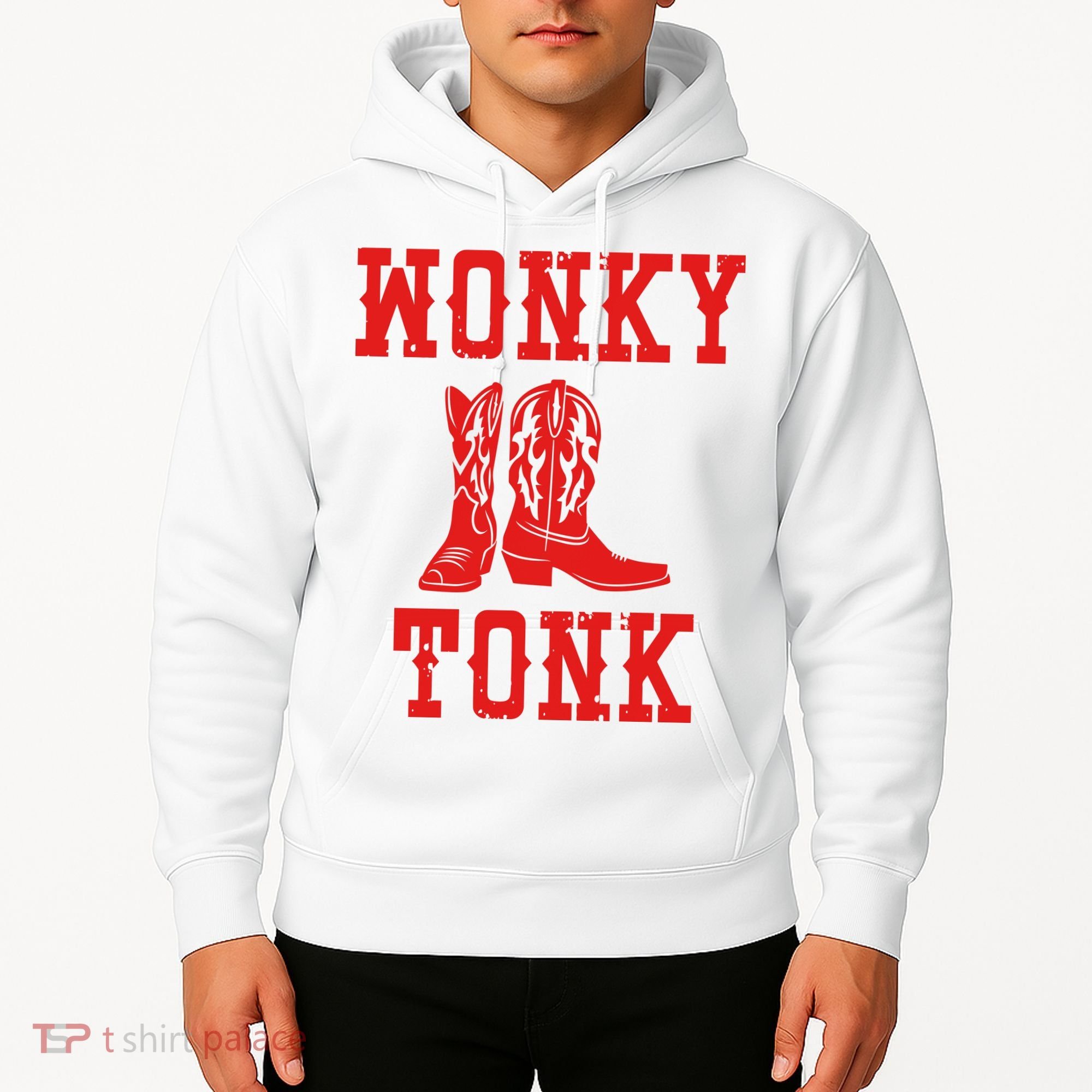 Wonky Tonk Cowboy Boots Hoodie